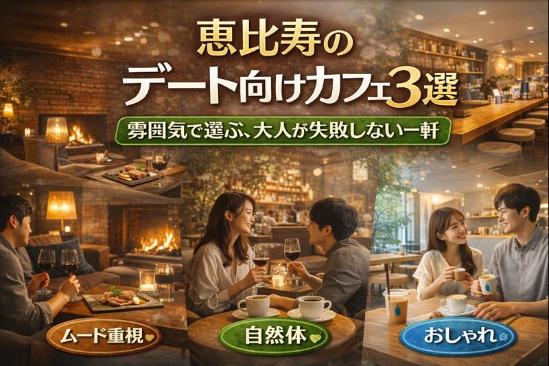 恵比寿のデート向けカフェ3選